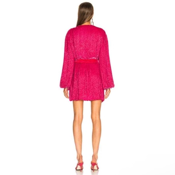 Vibrant Pink Long Sleeve Dress - Picture 1 of 5